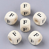 Printed Natural Wood Beads WOOD-T026-001F-1