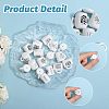 CHGCRAFT 20Pcs 20 Styles Cup Silicone Focal Beads SIL-CA0004-50-5