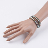 Natural Gemstone Wrap Bracelet BJEW-JB03613-6