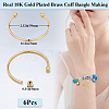 Beebeecraft 6Pcs Rack Plating Brass Cuff Bangle Making KK-BBC0013-98-2