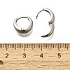 304 Stainless Steel Hoop Earrings for Women EJEW-C096-52P-3