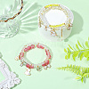 2Bags 2 Colors Plastic & Glass Beaded Stretch Bracelets BJEW-PA0001-09-4