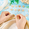 200Pcs 8 Styles Wood Buttons BUTT-TA0001-34-5