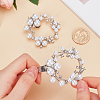 2Pcs Alloy Rhinestone Shoe Decorations FIND-GF0006-57-3