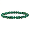 Synthetic Malachite Round Beaded Stretch Bracelet SF8562-1-1-1