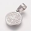 Non-Tarnish 304 Stainless Steel Pendants STAS-E117-02P-2