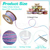 4 Rolls 4 Colors Segment Dyed Macrame Cotton Cord OCOR-YW0001-27B-3