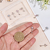 4 Pairs 4 Styles Brass Pave Cubic Zirconia Cartilage Earrings AJEW-BBC0002-50-3