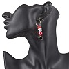 Glass Seed Beads Dangle Earrings EJEW-MZ00504-01-3
