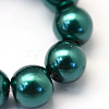 Baking Painted Pearlized Glass Pearl Round Bead Strands HY-Q003-10mm-79-3