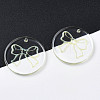 Transparent Resin Pendants RESI-N030-006B-4