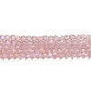 Transparent Electroplate Glass Beads Strands LS-GLAA-F029-4mm-D26-1