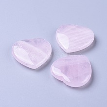 Natural Rose Quartz Heart Love Stone G-I257-01