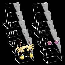   Transparent Acrylic Slant Back One Pair Earring Display Stands EDIS-PH0001-68