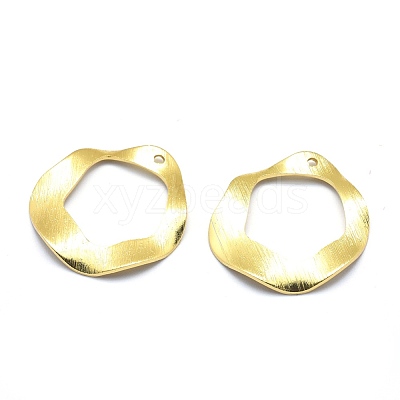 Brass Pendants KK-P155-15G-NR-1