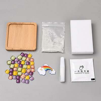 DIY Mosaic Coaster Making Kit TH-CBAB785-01F-1