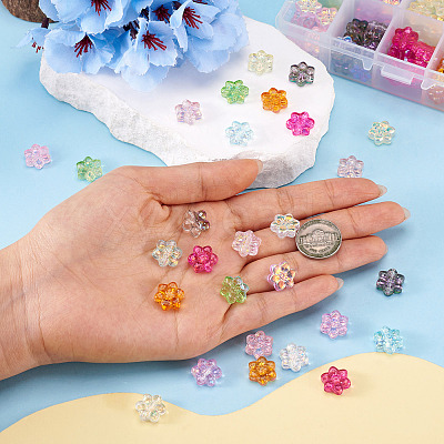 150Pcs 10 Colors Electroplate Glass Beads EGLA-TA0013-65-1