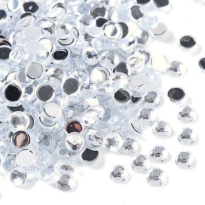 Imitation Taiwan Acrylic Rhinestone Cabochons GACR-A002-4mm-01-1