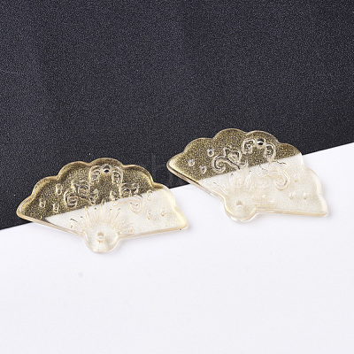 Transparent Spray Painted Glass Pendants GLAA-R212-01-A06-1