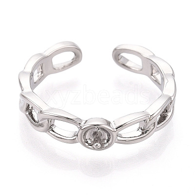 Brass Cup Peg Ring Settings KK-N274-32P-1