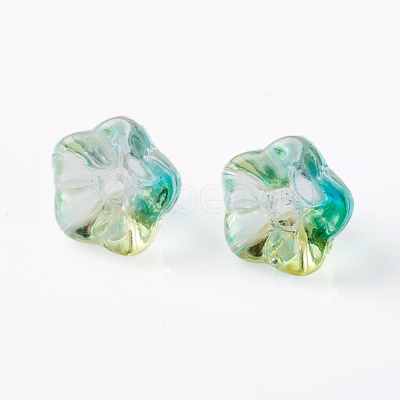 Electroplate Glass Beads EGLA-I012-B04-1