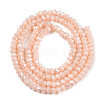 Electroplate Glass Beads Strands EGLA-A044-P1mm-A05-1
