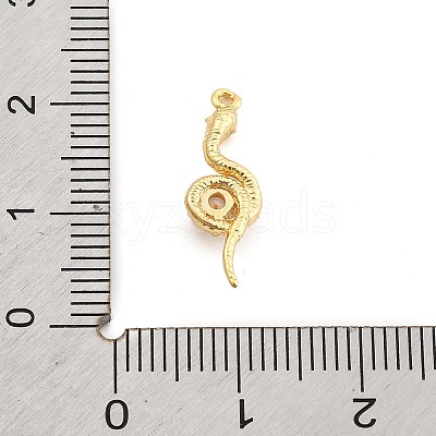 Brass Micro Pave Cubic Zirconia Pendants KK-M321-01C-G-1