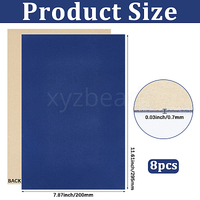 8Pcs Jewelry Flocking Cloth DIY-GF0014-20A-1