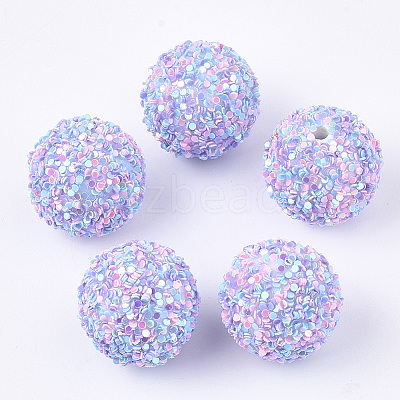 Acrylic Beads SACR-T345-01B-16-1