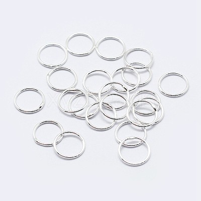 925 Sterling Silver Soldered Closed Jump Rings STER-F036-03S-0.7x3-1