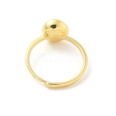 Brass Open Cuff Ring Settings KK-G518-10G-04-1