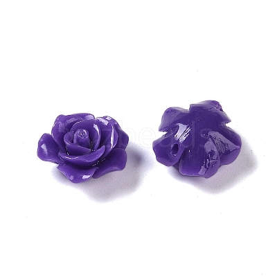Synthetic Coral 3D Flower Rose Beads CORA-A005-14mm-19-1