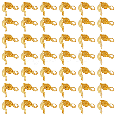 1200Pcs Brass Bead Tips KK-SP0001-93G-1