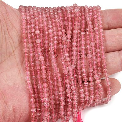 Natural Strawberry Quartz Beads Strands G-E411-09A-3mm-1