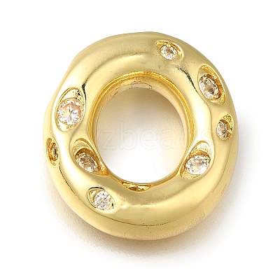 Brass with Cubic Zirconia Pendants KK-Q818-03O-G-1