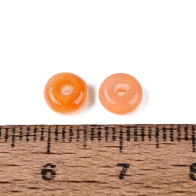 Baking Paint Imitation Jade Glass Beads GL-N006-01A-07-1