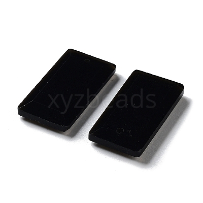 Natural Obsidian Pendants G-G063-01G-1