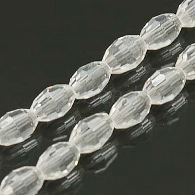 Faceted Glass Beads Strands X-GC891Y-14-1