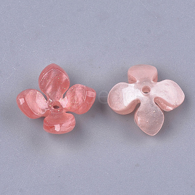 Cellulose Acetate(Resin) Bead Caps KK-S161-02C-1