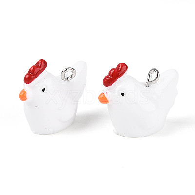 Opaque Resin Pendants RESI-S356-068-1