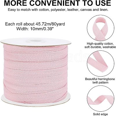 Cotton Twill Tape Ribbons OCOR-WH0058-35C-1