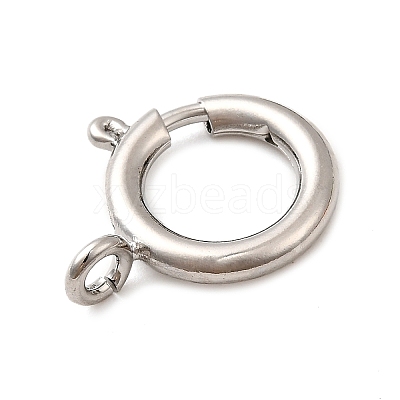 Brass Spring Ring Clasps KK-D407-20P-E-1