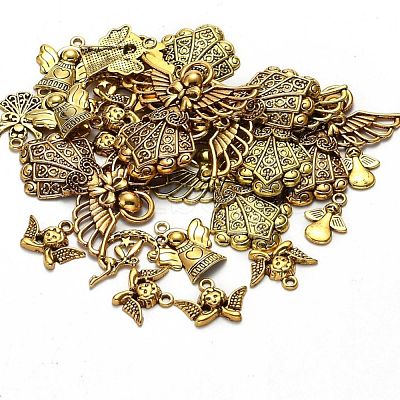 Tibetan Style Alloy Pendants TIBEP-MSMC020-AG-1