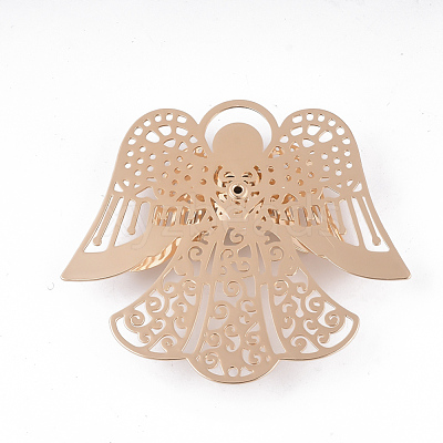 Brass Filigree Joiners Links KK-S353-004LG-1
