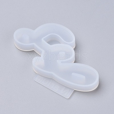 Letter DIY Silicone Molds X-DIY-I034-08Z-1