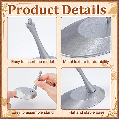 Alloy Model Aircraft Display Stands ODIS-WH0106-03S-02-1