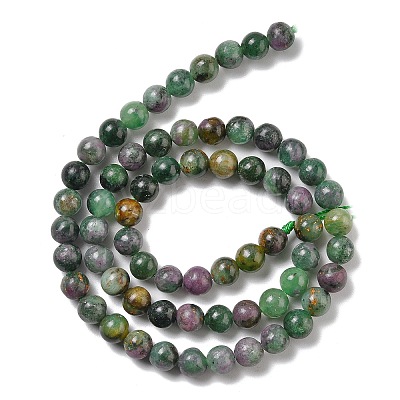 Natural Ruby in Zoisite Beads Strands G-R011-A02-03-1