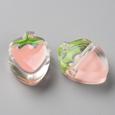 Transparent Enamel Acrylic Beads TACR-S155-003C-1