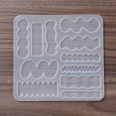 DIY Irregular Shape Cabochon Silicone Molds for Hair Clips DIY-L069-01B-1