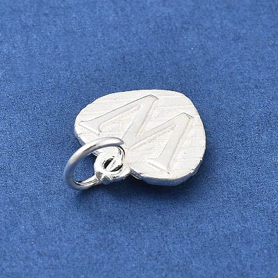 925 Sterling Silver Heart with Capital Letter Charms STER-S009-13W-S-1
